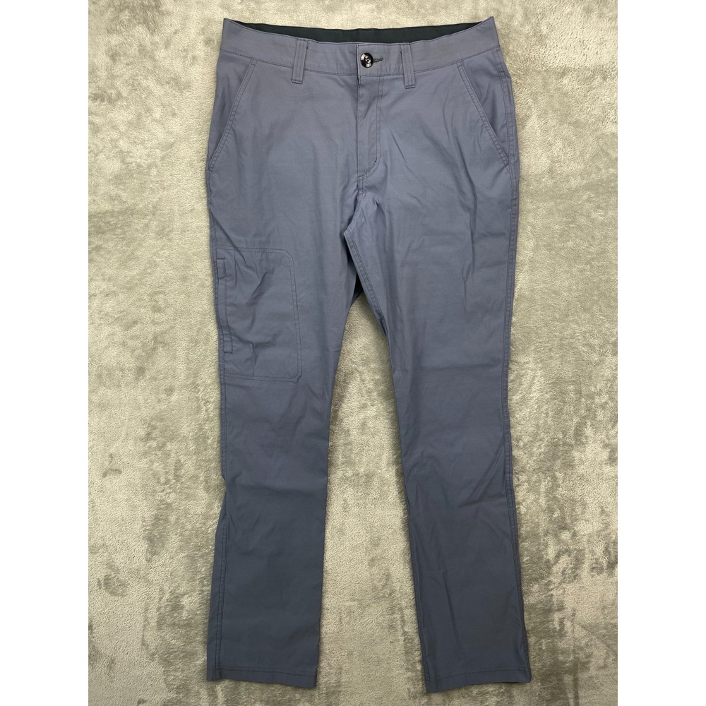 Eddie Bauer Men's Pants 34x33 Gray Stretch Comfort Water Repellant Media Storage